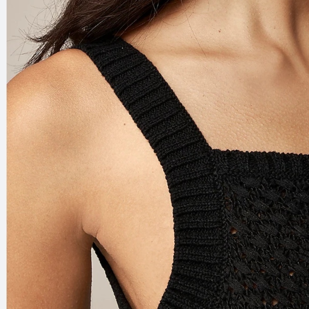 J. CREW Black Sleeveless Sweater
Top Size XS Cotton Blend Stretch Quiet Luxury